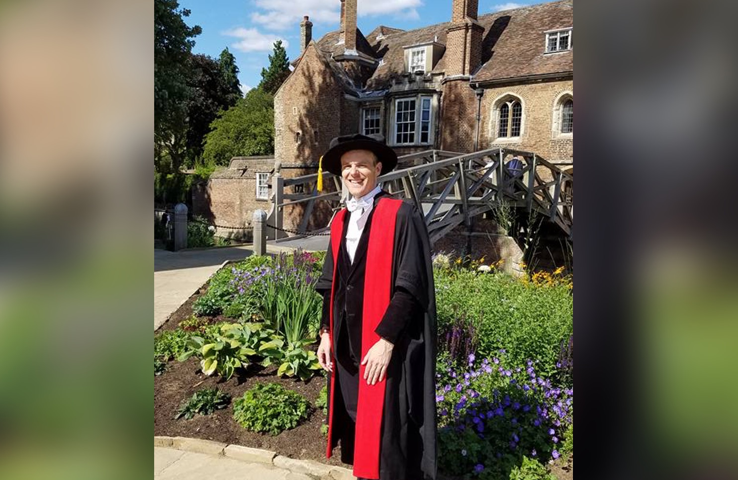 Kester's PhD graduation from the University of Cambridge in 2017